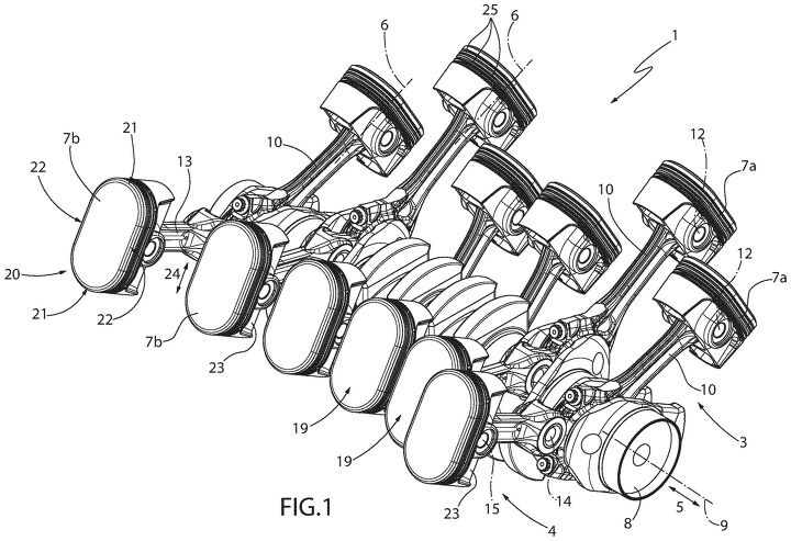 Ferrari V12 new patent