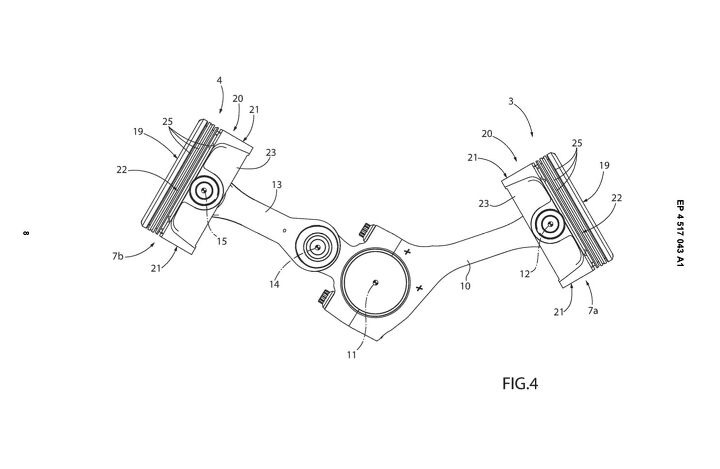 Ferrari V12 new patent