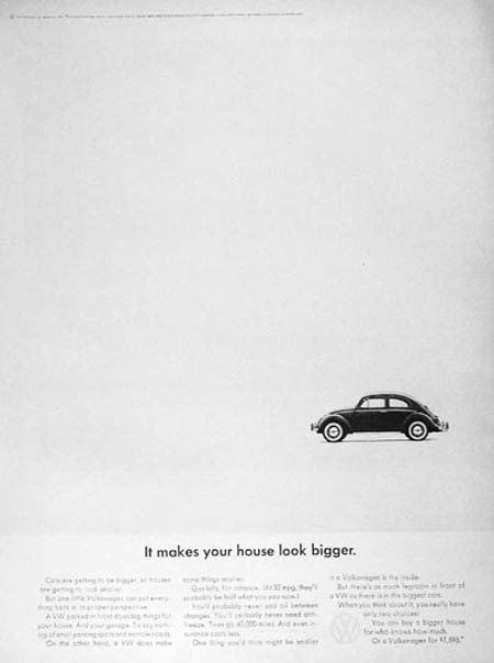 VW Beetle Think Small