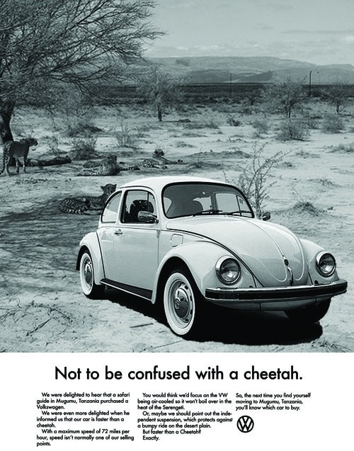 VW Beetle Think Small